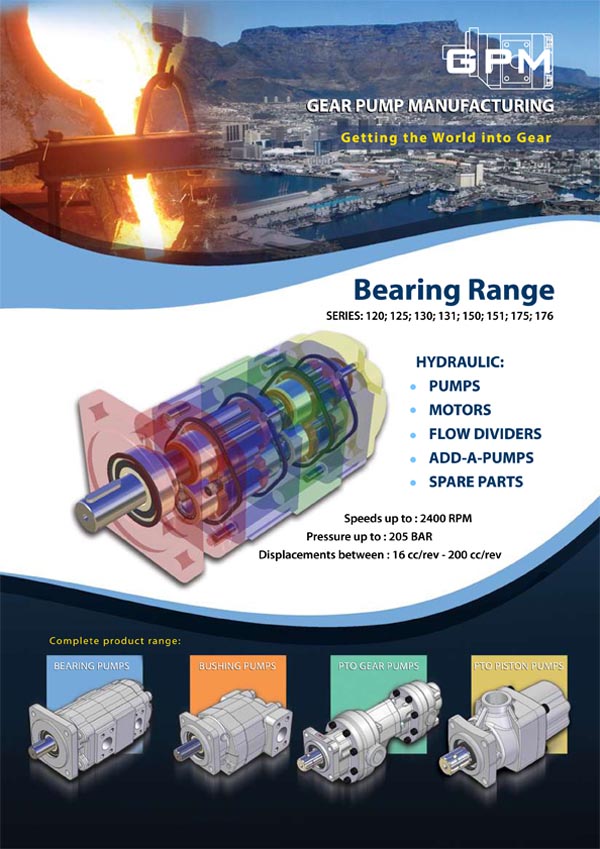 GPM Bearing Range Gear Pumps Brochure