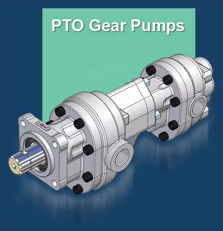 PTO Gear Pump Green - 450 x 466