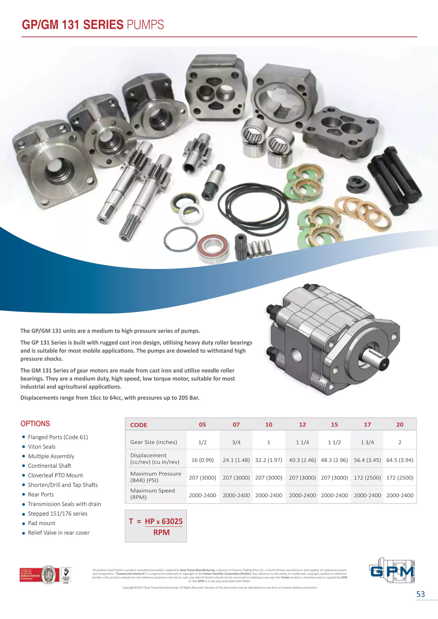 Page-53 - GP-GM 131 Series Gear Pump-Motor